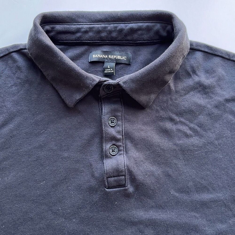 Banana Republic Black Performance Polo Mens Large